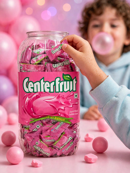 Centre Fruit Juicy Fruit Flavour Candy – Classic 90s Childhood Favourite (10 pcs)