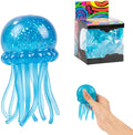 Jellyfish Squishy  Random Fidget Toys - Fidget Toy with Wiggly Tentacles, Soft Squeeze Toy for Stress Relief, Anxiety Relief Small Gifts for Office School Travel Birthday Party for Adults (Colour May Vary)