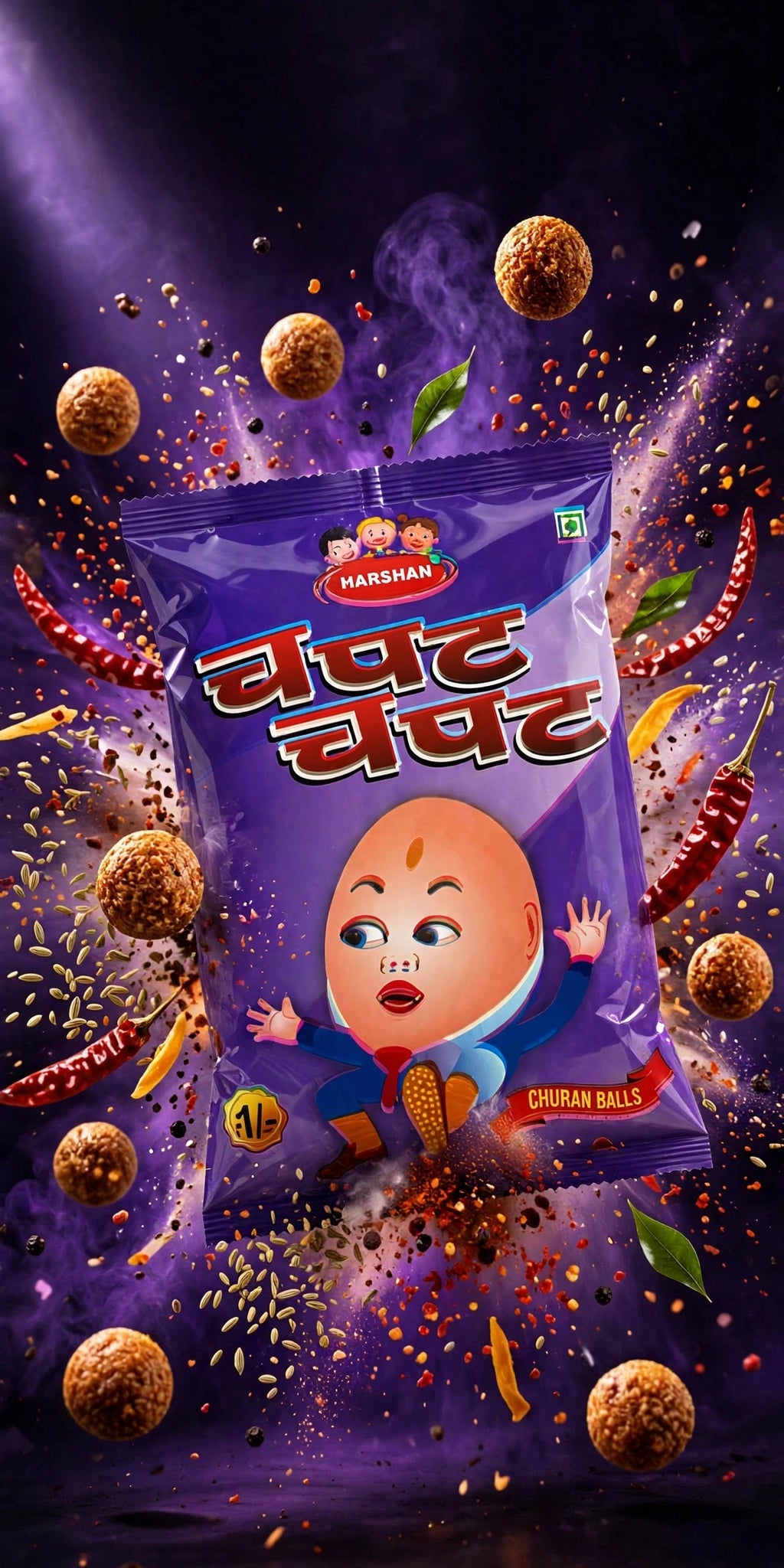 CHATPATA CHURAN BALLS - SWEET, SALTY & FULL OF CHATKARA- 5 packet