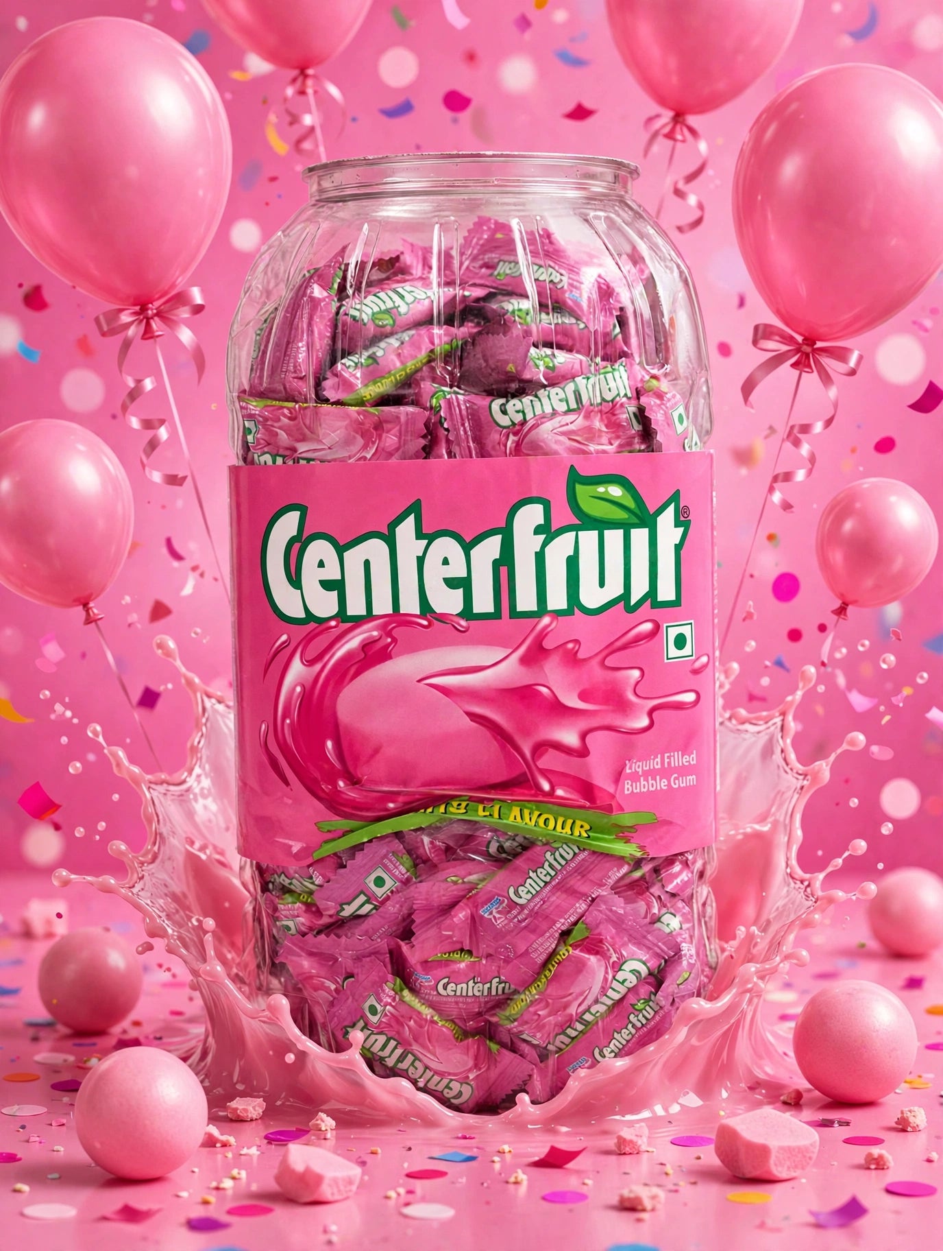 Centre Fruit Juicy Fruit Flavour Candy – Classic 90s Childhood Favourite (10 pcs)