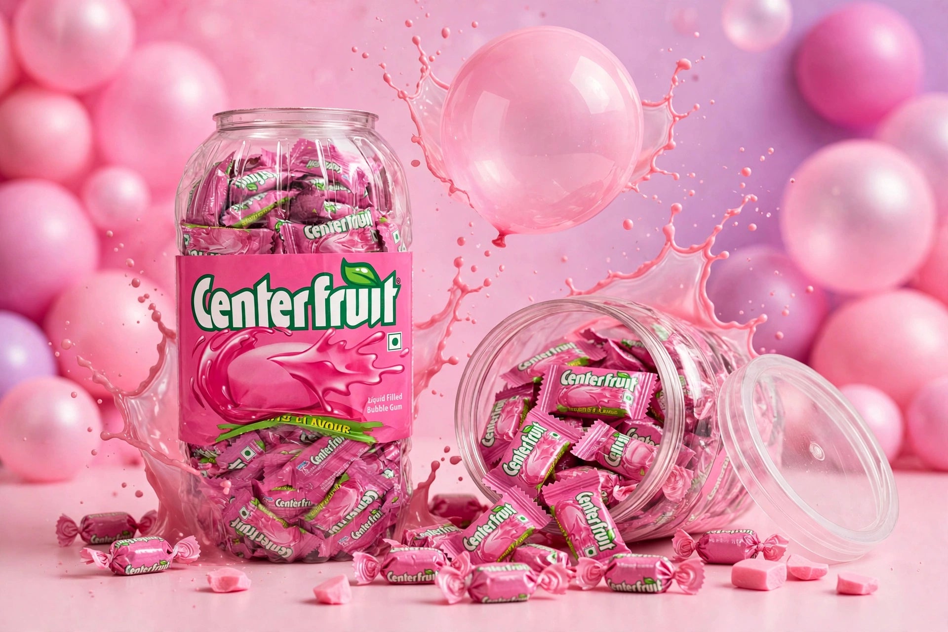 Centre Fruit Juicy Fruit Flavour Candy – Classic 90s Childhood Favourite (10 pcs)