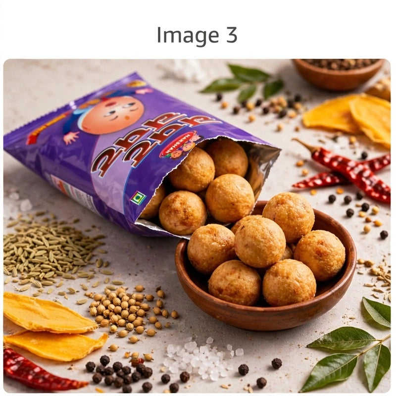 CHATPATA CHURAN BALLS - SWEET, SALTY & FULL OF CHATKARA- 5 packet