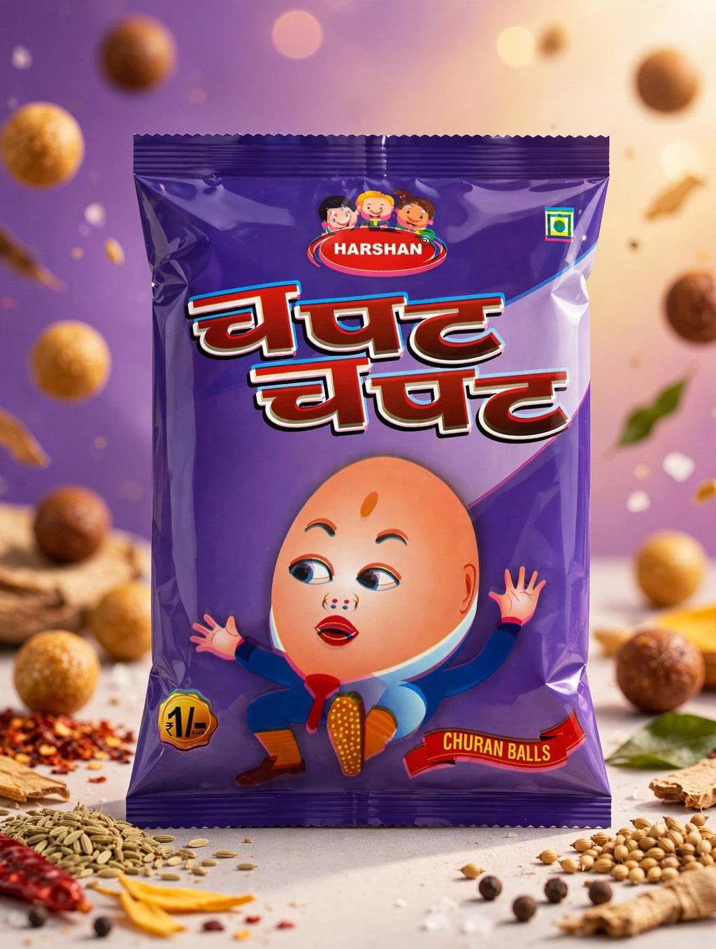 CHATPATA CHURAN BALLS - SWEET, SALTY & FULL OF CHATKARA- 5 packet
