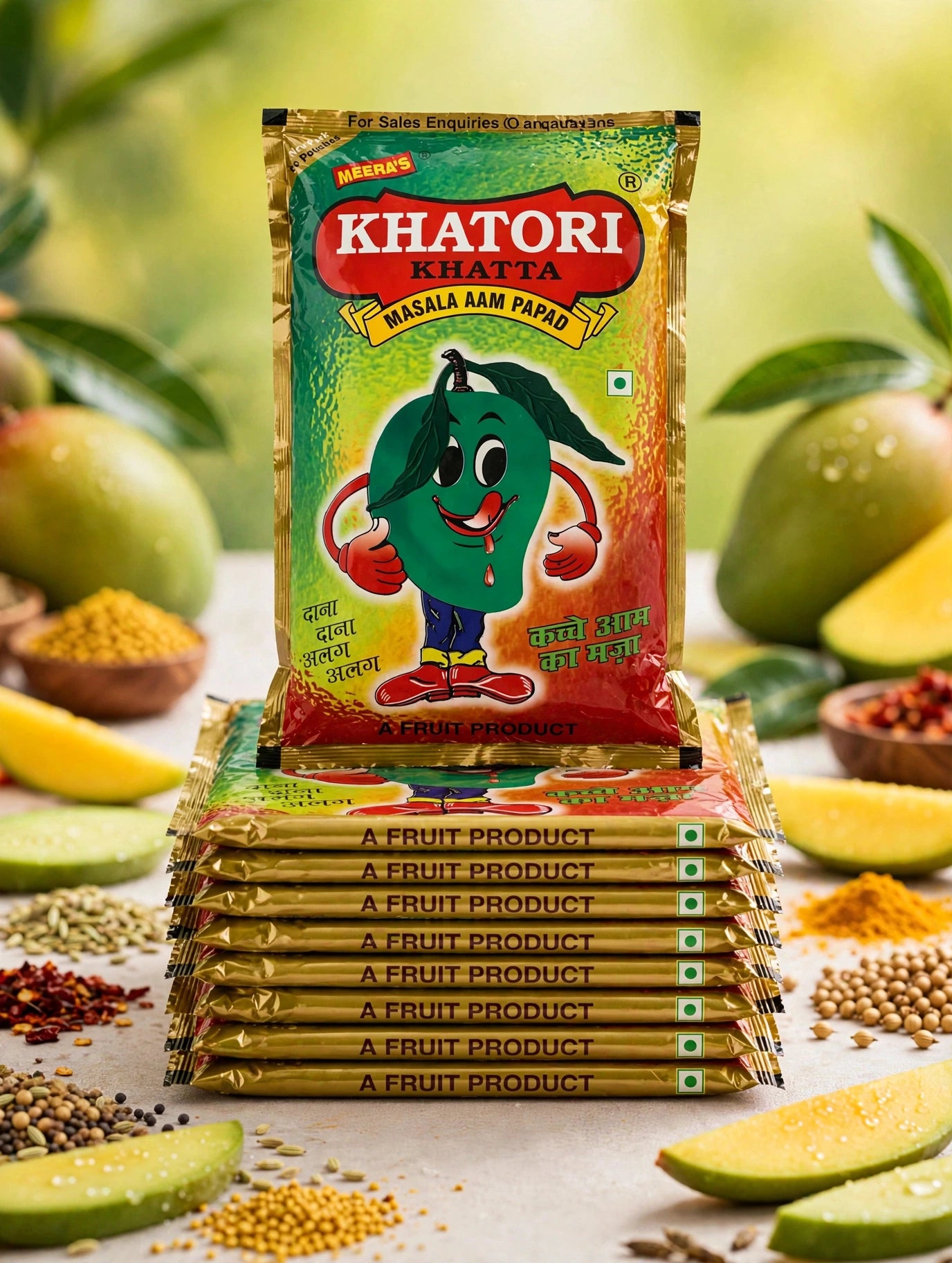Meera's Khatori Khatta Masala Aam Papad - 10pcs