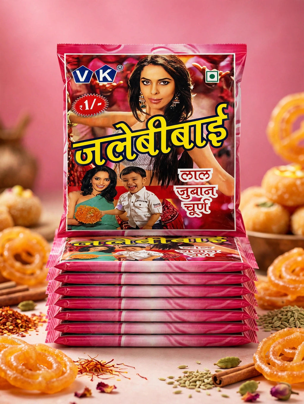 Jalebi Bai Lal Jubaan Churna -10 pcs