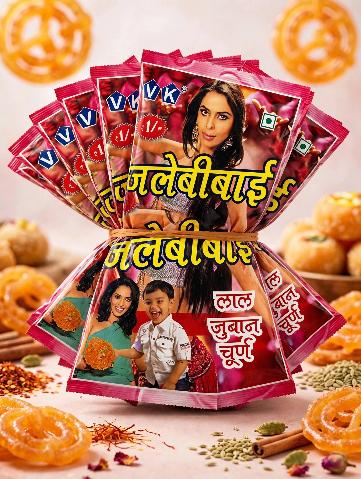 Jalebi Bai Lal Jubaan Churna -10 pcs