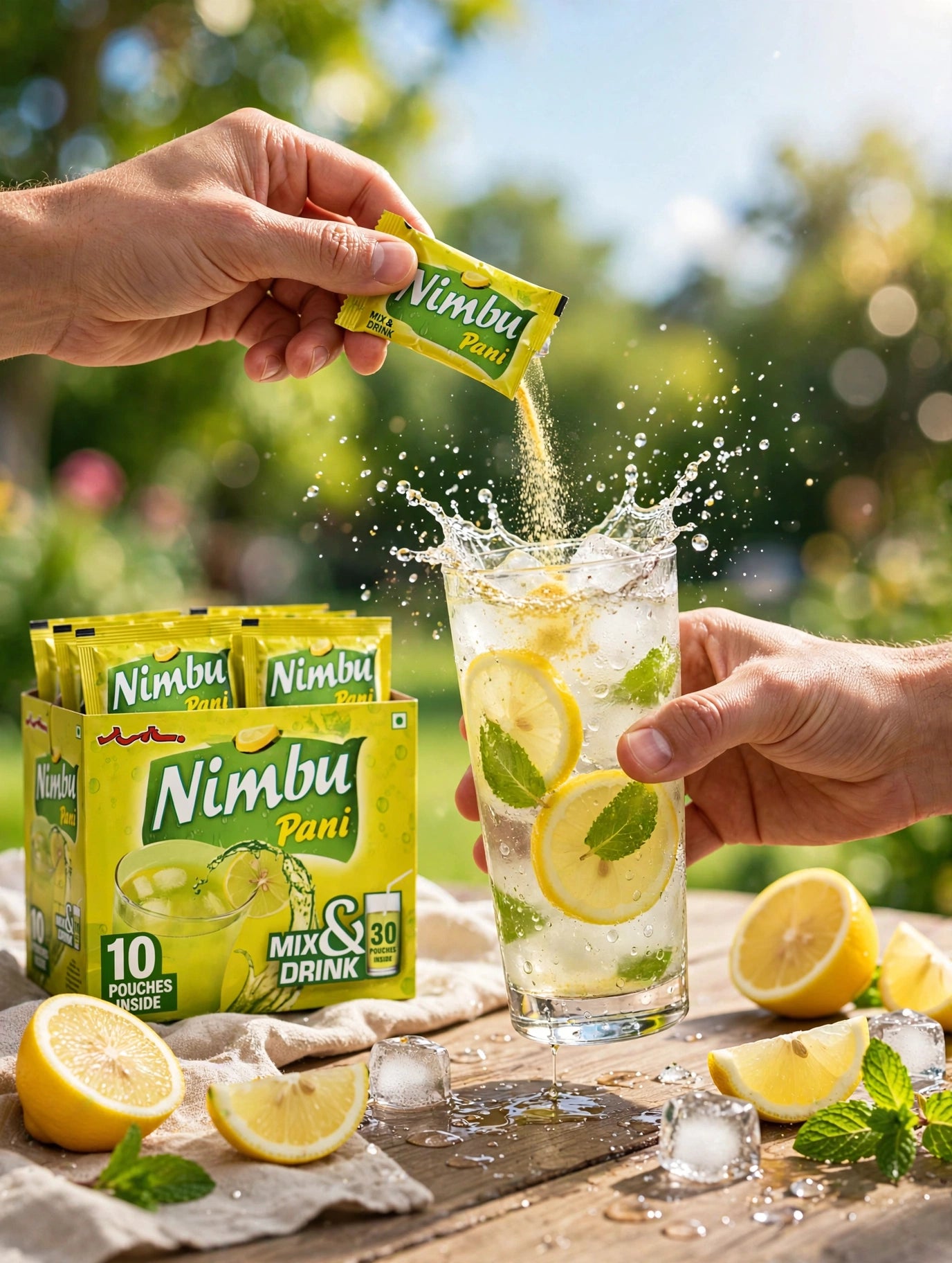 Instant Nimbu Pani Masala - Mix & Drink - Pack of 10 sachets